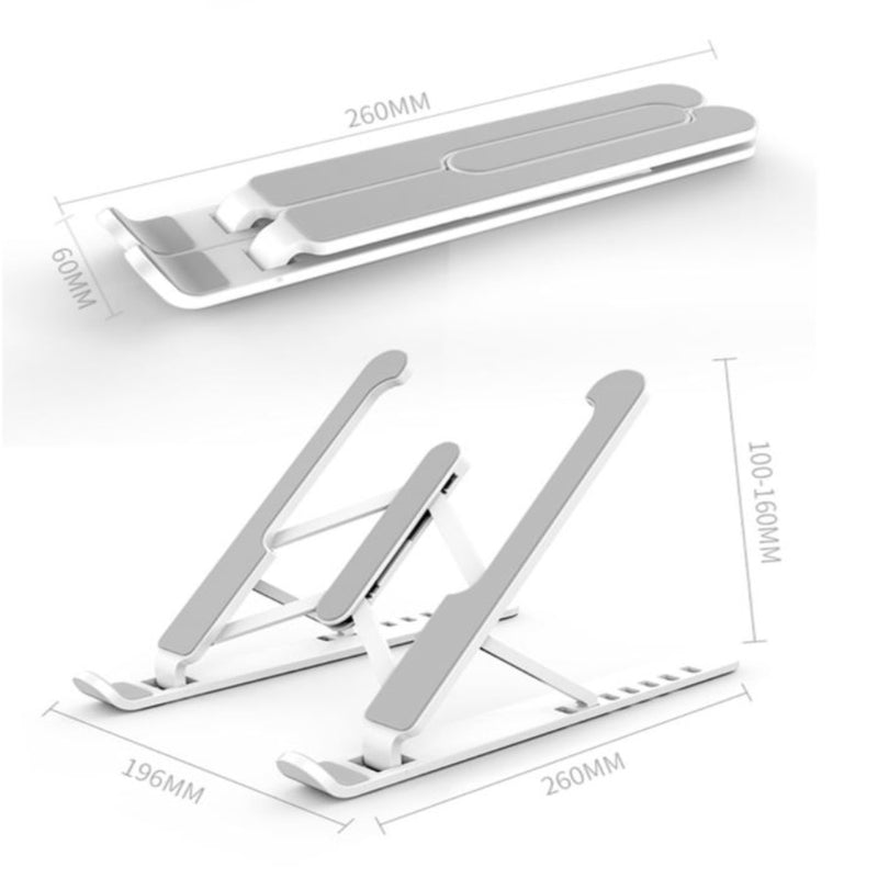  Laptop stand, stand for laptops and tablets, vertical and adjustable