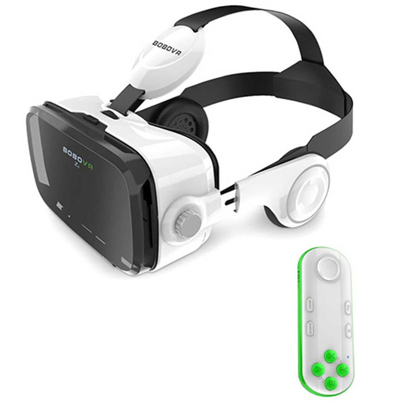 Gafas 3D para móvil  con mando bluetooth blanco con sonido envolvente