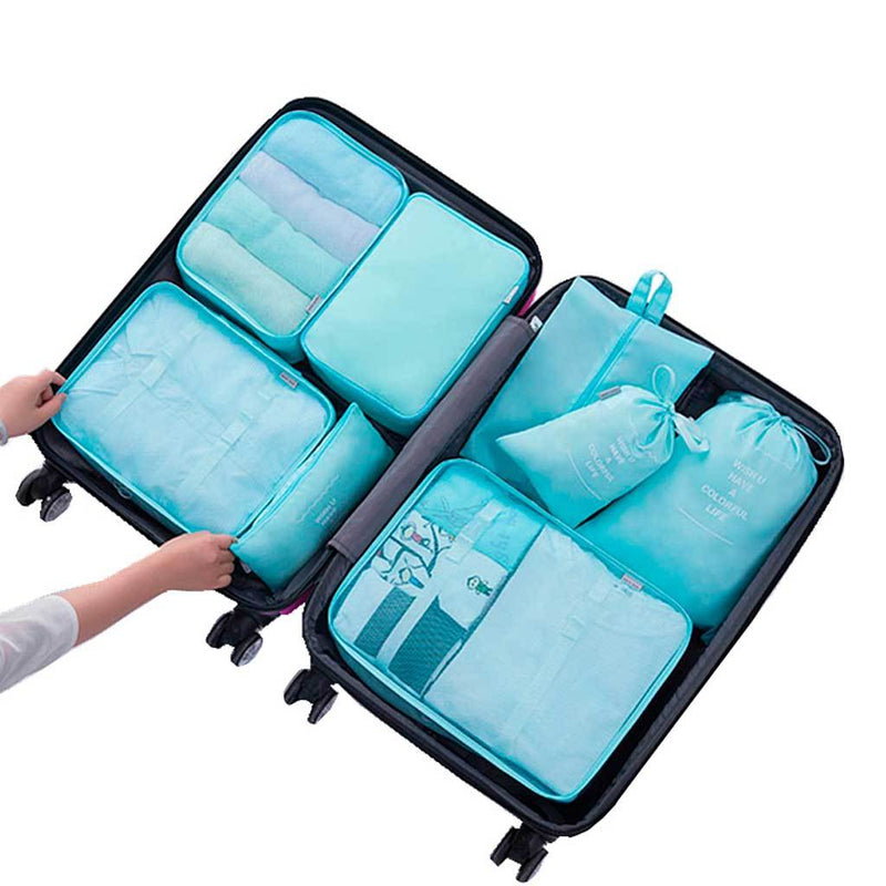 Organizador de maleta, 8 unidades, bolsas de almacenamiento - Bavalu