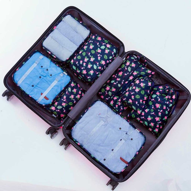 Organizador de maleta, 8 unidades, bolsas de almacenamiento - Bavalu