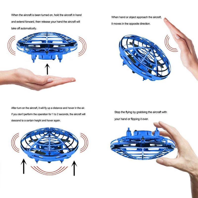 Remote control helicopter, UFO type, gesture control, USB charging